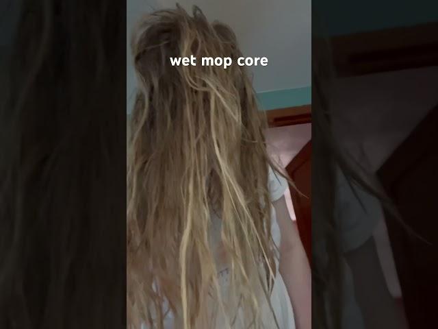 wet mop core #wethair #mop #wetmop #hair #shower r