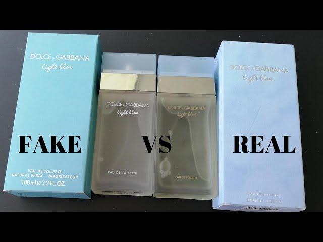 Fake vs Real Dolce Gabbana Light Blue Perfume 100ml