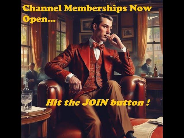 The Club Room Is Open: Hit the JOIN/Membership BUTTON!