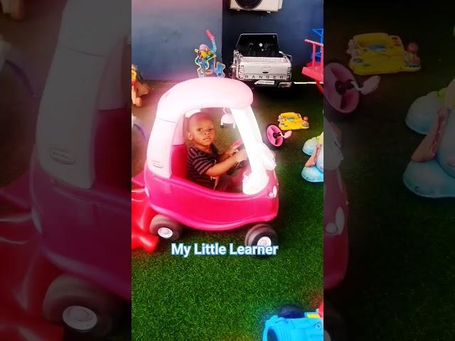 My little learner having a fun time at the playground.