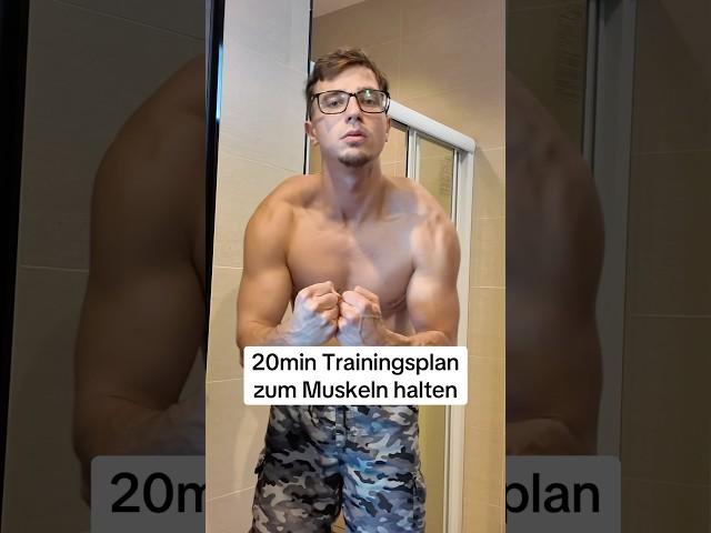 20 Minuten Trainingsplan für Zuhause um Muskeln zu halten