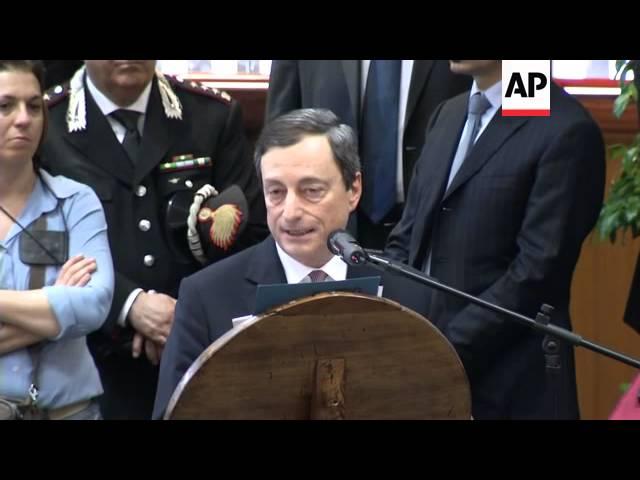 ECB CHIEF DRAGHI COMMENT ON EU ECONOMY DURING ROME LECTURE