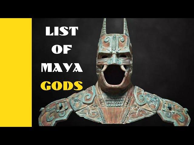 Maya Gods and Goddesses