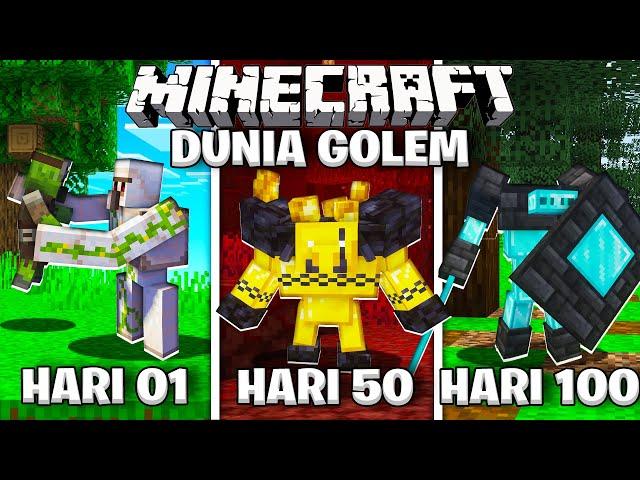 100 Hari Minecraft Tapi Aku Jadi GOLEM Penjaga Village