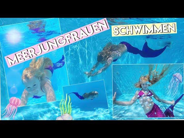 OMG  MERMAID WOMEN SWIMMING IN THE POOL! MaVie tutorial