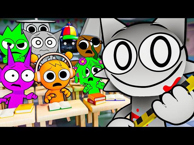 WHITE WENDA at SCHOOL! Incredibox Sprunki Animation