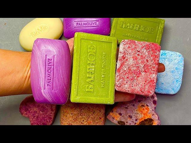 Relaxing Soap Compilation  ASMR Soap Carving & Crunchy Crushing Sounds