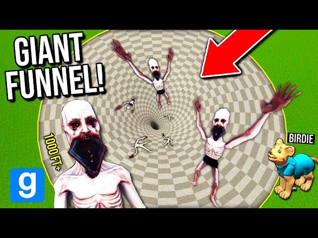 SCP-096 vs INFINITE FUNNEL!!  (Gmod Sandbox)