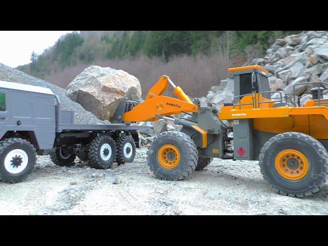  Can This Giant Loader Move That Massive Rock? | Insane RC Test You Need to See! 