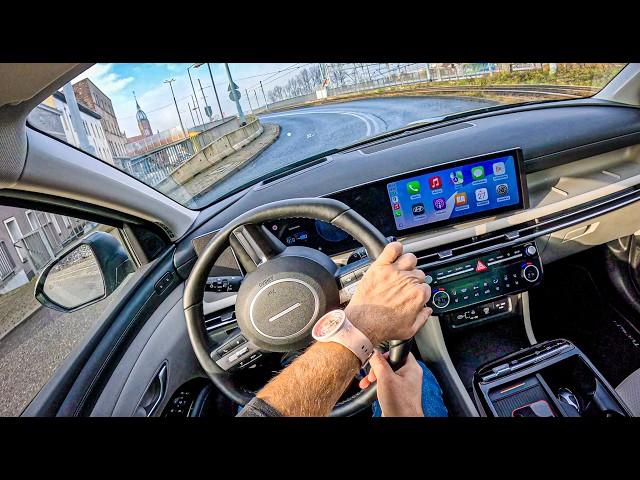 NEW Hyundai Tucson 2025 (1.6 T-GDI 4WD Hybrid 215hp) | POV Test Drive #2278 Joe Black