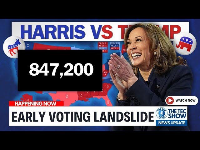 GOOD NEWS!! EARLY VOTING LANDSLIDE: Harris vs Trump 2024 Election Update