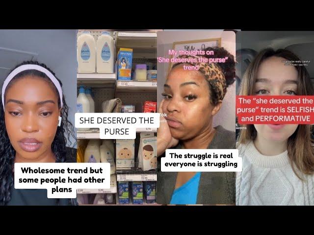 People React To The She Deserved Purse Trend Reupload