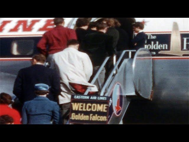 Eastern Airlines Golden Falcon DC-7B ~ Boarding & Arrival in NY 1960's