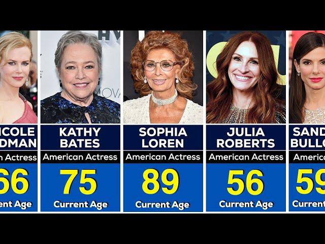 300 Senior Hollywood Actress AGE | in 2024 | The Ultimate List