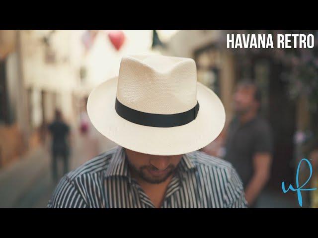 Ultrafino Havana Retro Classic Straw Panama Fedora Hat