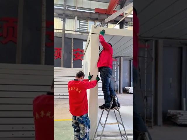 4th generation folding container house  installation video