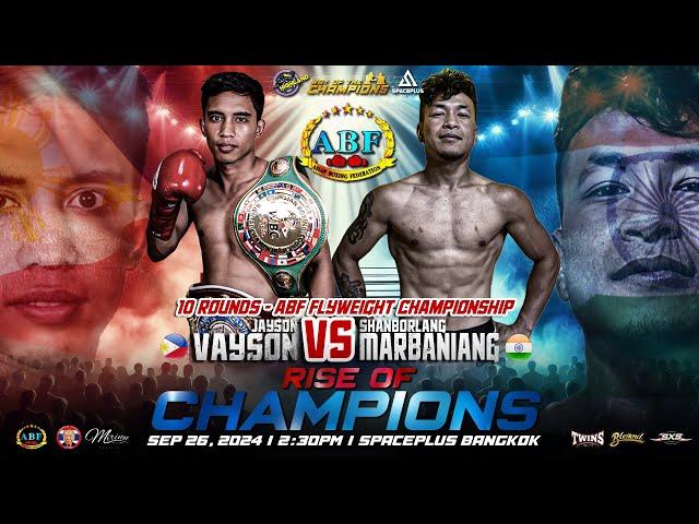 Jayson Vayson  VS Shanborlang Marbaniang  | ABF Flyweight Championship | Sep 26, 2024