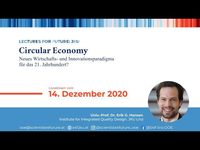 "Circular Economy | Kreislaufwirtschaft" von Erik Hansen | Lectures4Future JKU