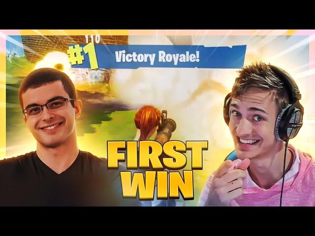 Fortnite Streamers FIRST EVER WIN On Fortnite Battle Royale! (Ninja, Nick Eh 30, Myth & More)