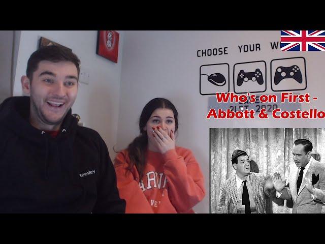 British Couple first time reaction to Who's on First - Abbott & Costello