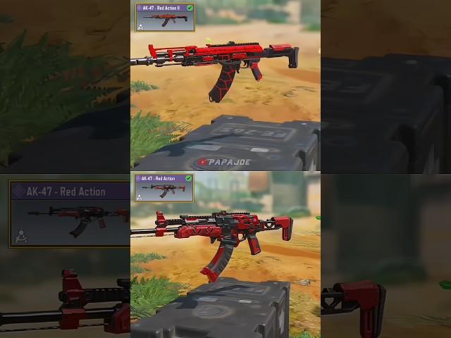 FREE vs Paid AK47 Red Action in CODM...