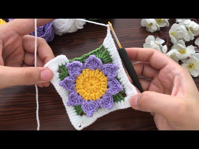 Super motif making model  Crochet flower motif  crochet motif making