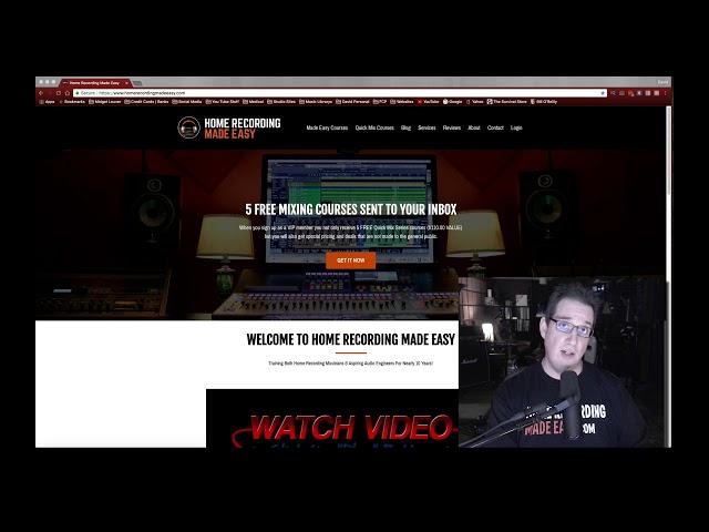 Home Recording Made Easy  - 5 FREE Training Courses