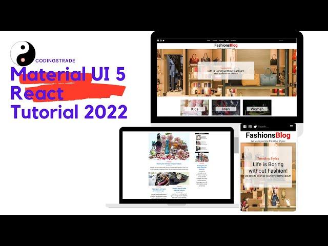 Material UI 5 (MUI) React Tutorial | MUI Responsive Blog