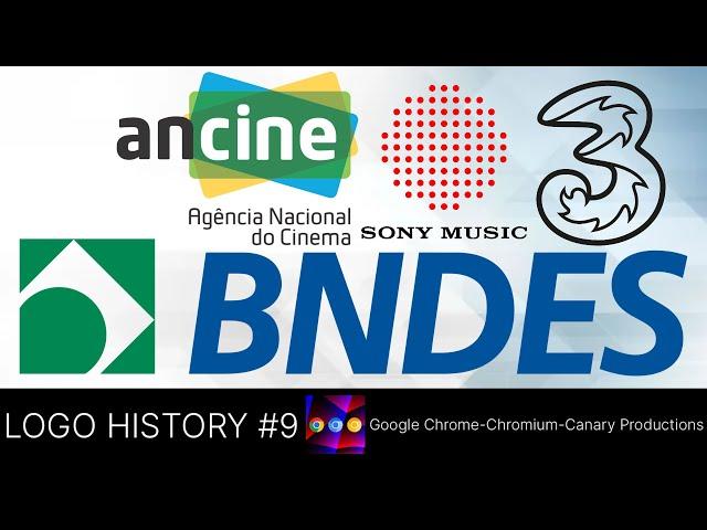 Logo History #9 Ancine Brasil, BNDES, Sony Music & Three (telecommunications)