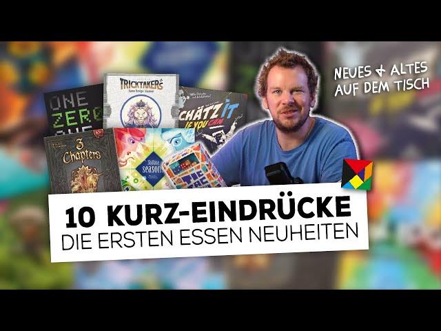 Erste Essen Neuheiten & Klassiker gespielt  10 Eindrücke im Logbuch