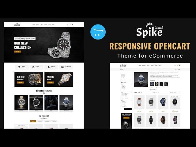 Spike Watch - Responsive OpenCart Theme for eCommerce - Installation