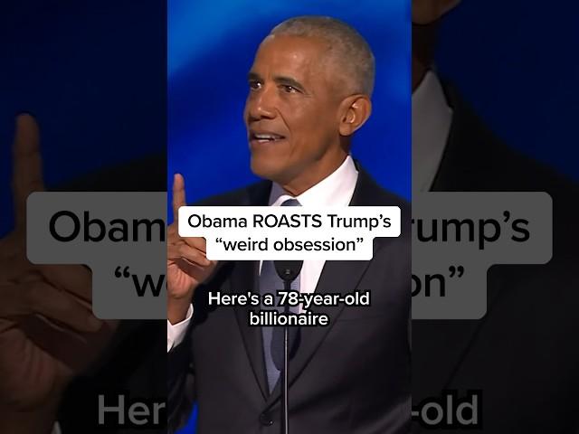 Obama roasts Trump's 'weird obsession'