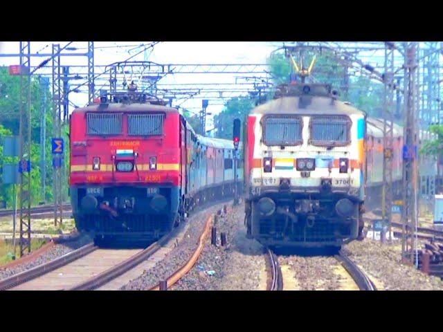  Indian Railways 130 KMPH Trains Speed Videos at Howrah Kharagpur Route | High Speed Premium Trains