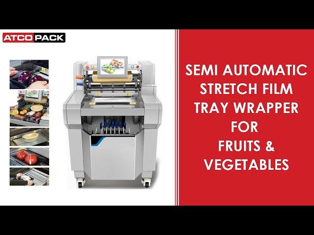 Vegetable Tray Packaging Machine | Cling Film Tray Wrapper