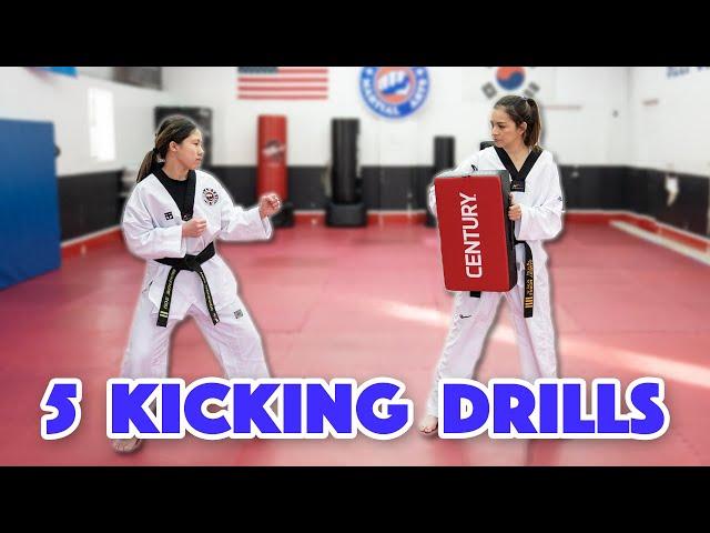 5 Kicking Drills Using a Body Shield | Martial Arts, Karate, Taekwondo