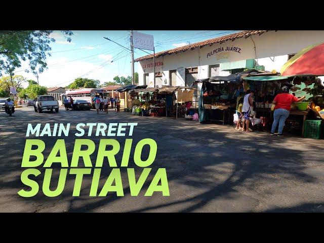 Walking Main Street of Barrio Sutiava Nicaragua Full Neighborhood Ruben Dario | Vlog 14 January 2023