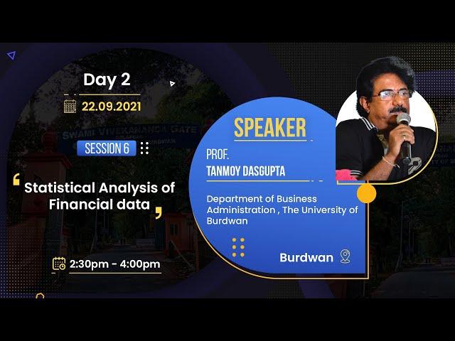 Five Days Online Faculty Development Programme|Session 6| Prof. Tanmoy Dasgupta | ATAL FDP TUoB MBA|