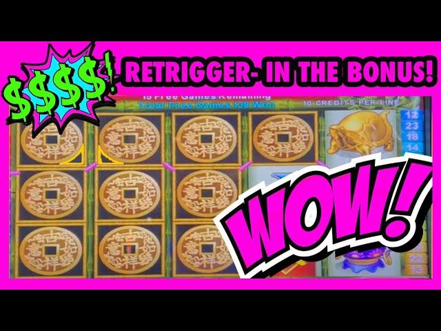 CRAZY RE-TRIGGER- 300 FREE SPINS!!! ON CHINA SHORES