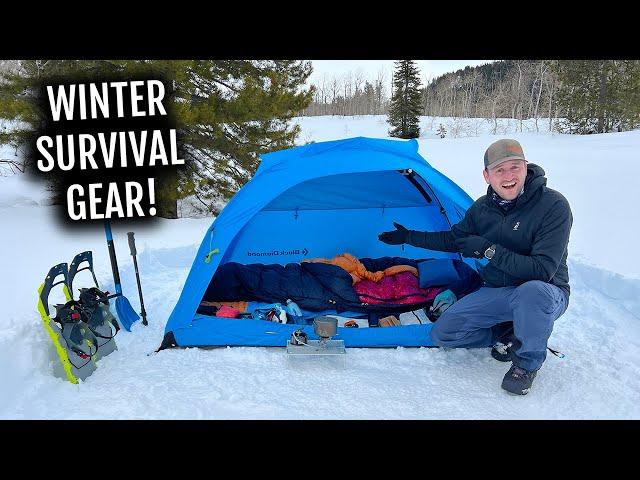 My Full Winter Backpacking Gear List! How To Survive Winter Conditions!