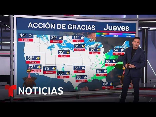 El tiempo no pinta bien en el Noreste en Thanksgiving. Otros tendrán más suerte | Noticias Telemundo