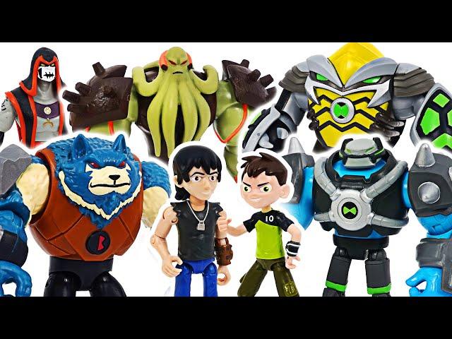 Ben 10 transform alien Armored Shock Rock, Cannonbolt VS Bashmouth! | DuDuPopTOY