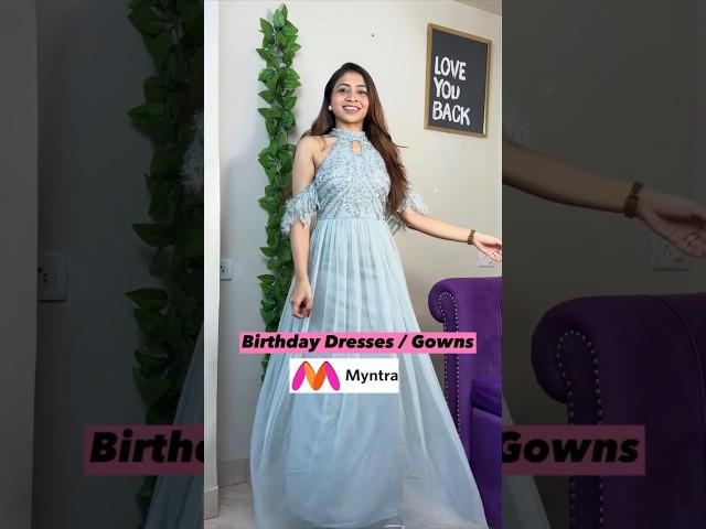 Myntra Birthday Party Dresses Gowns #myntrahaul #dress #shorts #youtubeshorts #birthdaydress #viral