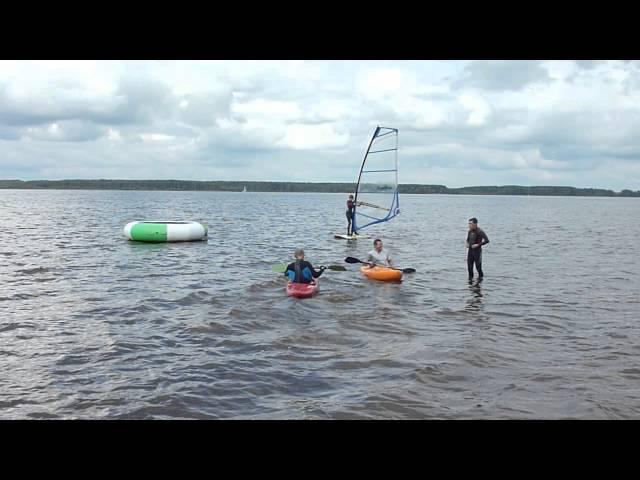 Skiru folks are testing Samsonov's watersport equipment