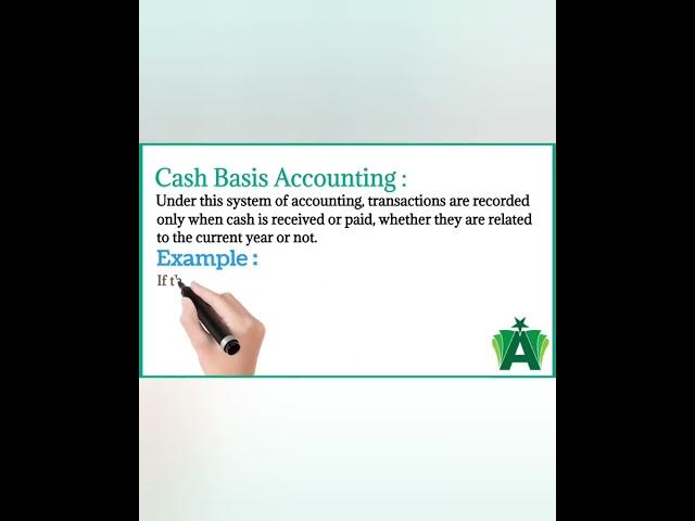 Cash system of accounting with examples