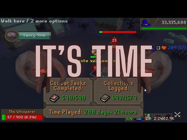Overcoming the final challenge to become an OSRS Grandmaster...
