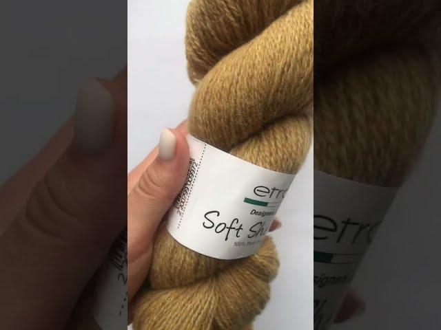 Подробный обзор пряжи Etrofil Soft shetland(100% шерсть) №126 Горчичный