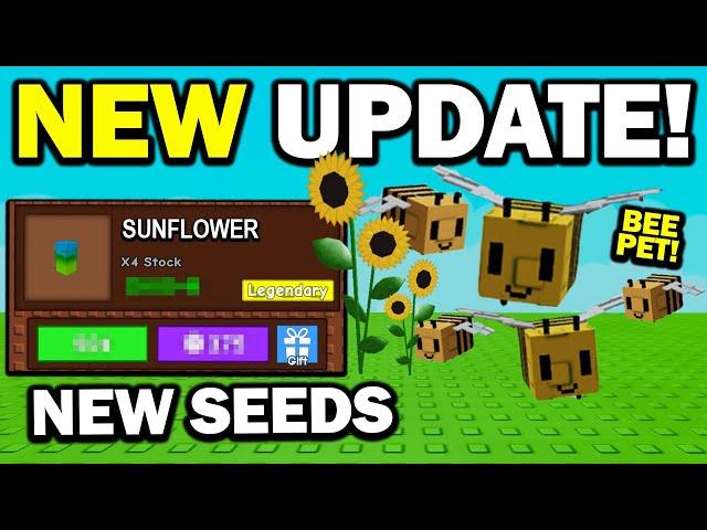 NEW BEE UPDATE!! (Seeds & More) | Grow a Garden Roblox