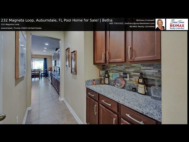 232 Magneta Loop, Auburndale, FL Pool Home for Sale! | Betha