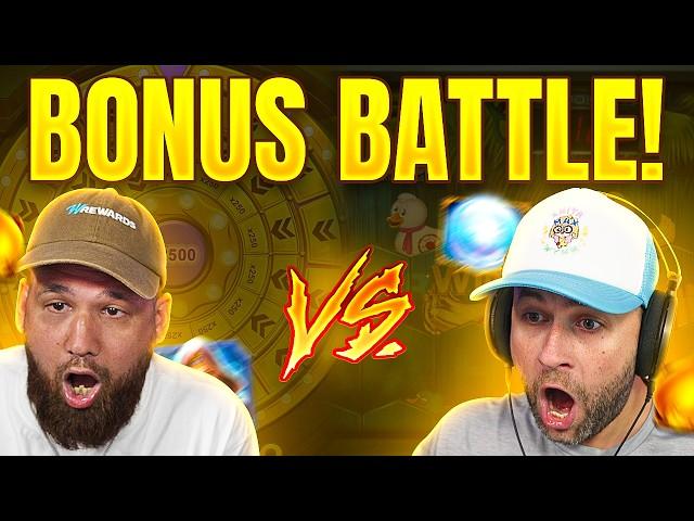 Doing a HUGE BONUS BUY BATTLE vs SAMJUNIORTV & getting UNEXPECTED WINS!! (Bonus Buys)