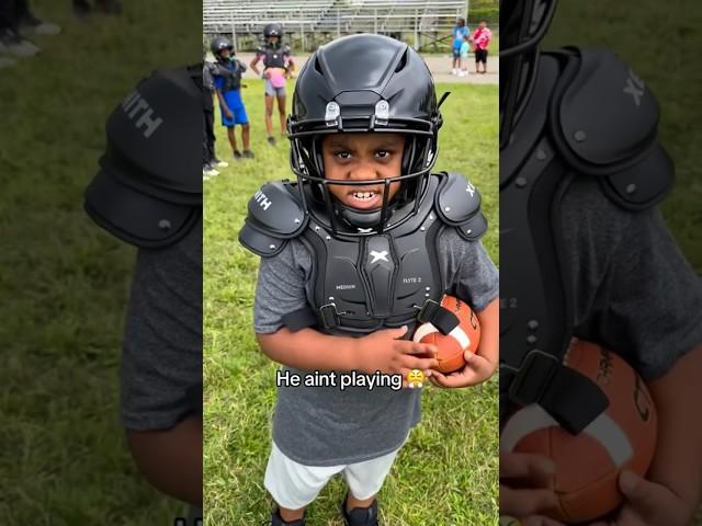 Thought bro was about to do some damage  (highland_park_jets/IG) #shorts #football #kids #funny